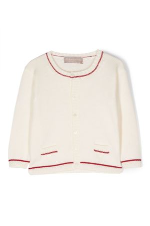 Cardigan in cashwool bianco crema LA STUPENDERIA KIDS | WCCR65802826.